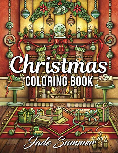 Book Cover Christmas Coloring Book: An Adult Coloring Book with Fun, Easy, and Relaxing Designs (Christmas Coloring Books)