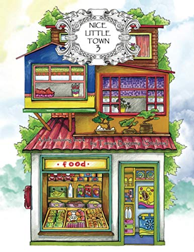 Book Cover Adult Coloring Book: Nice Little Town (Volume 3)