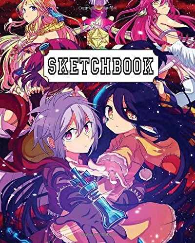 Book Cover Sketchbook: Anime Mixed : 110 Pages of 8