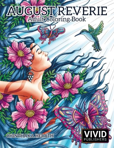 Book Cover August Reverie: Adult Coloring Book (Volume 1)