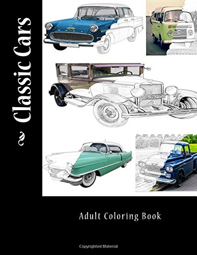 Book Cover Classic Cars: Adult Coloring Book