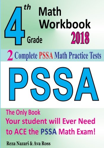 Book Cover 4th Grade PSSA Math Workbook 2018: The Most Comprehensive Review for the Math Section of the PSSA TEST