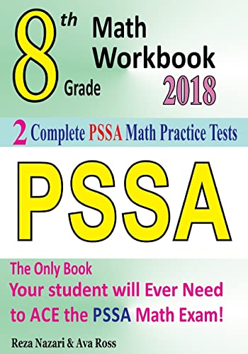 Book Cover 8th Grade PSSA Math Workbook 2018: The Most Comprehensive Review for the Math Section of the PSSA TEST
