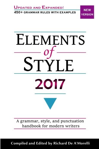 Book Cover Elements of Style 2017