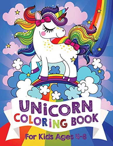 Book Cover Unicorn Coloring Book: For Kids Ages 4-8 (US Edition) (Silly Bear Coloring Books)