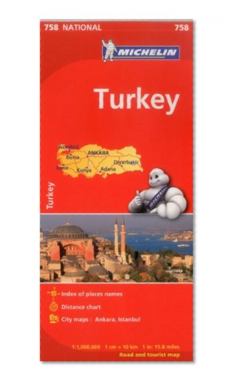 Book Cover Michelin Turkey Map 758 (Maps/Country (Michelin))