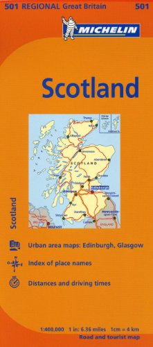 Book Cover Michelin Map Great Britain: Scotland 501 (Maps/Regional (Michelin))