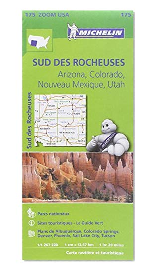 Carte Sud des rocheuses Michelin