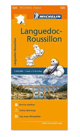 Book Cover Michelin Regional Maps: France: Languedoc-Roussillon Map 526