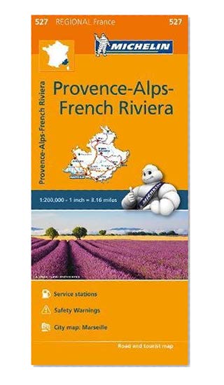 Book Cover Michelin Regional Maps: France: Provence-Alps-French Riviera Map 527