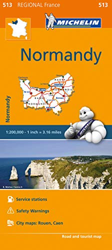 Book Cover Michelin Regional Maps: France: Normandy Map 513 (Michelin Regional France)