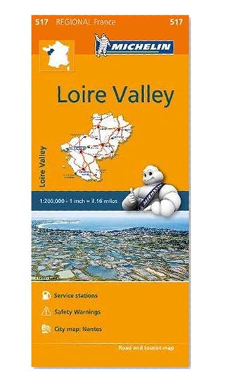 Book Cover Michelin Regional Maps: France: Loire Valley Map 517 (Michelin Regional France)