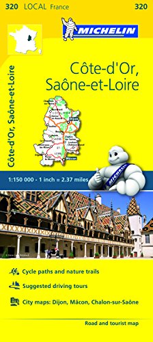 Michelin FRANCE: CÃ´te-d'Or, SaÃ´ne-et-Loire Map 320 (Maps/Local (Michelin))