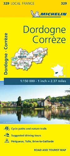Michelin FRANCE: Corrèze, Dordogne Map 329 (Maps/Local (Michelin))