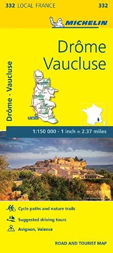 Book Cover Michelin FRANCE: Drôme, Vaucluse Map 332 (Maps/Local (Michelin))