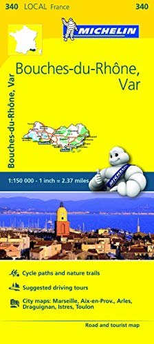 Book Cover Michelin FRANCE Bouches-du-Rhône, Var Map 340 (Maps/Local (Michelin))