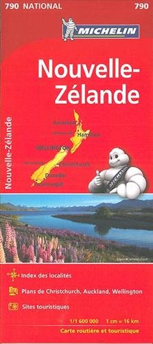 Carte NATIONAL Nouvelle-Zélande Michelin
