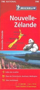 Carte NATIONAL Nouvelle-Zélande Michelin