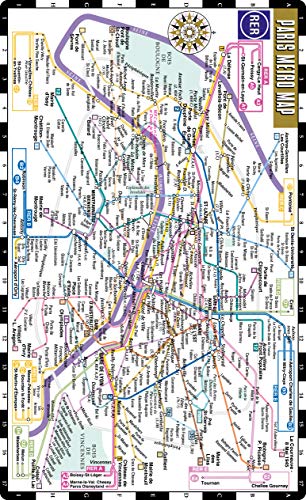 Book Cover Streetwise Paris Metro Map - Laminated Metro Map of Paris, France (Michelin Streetwise Maps)
