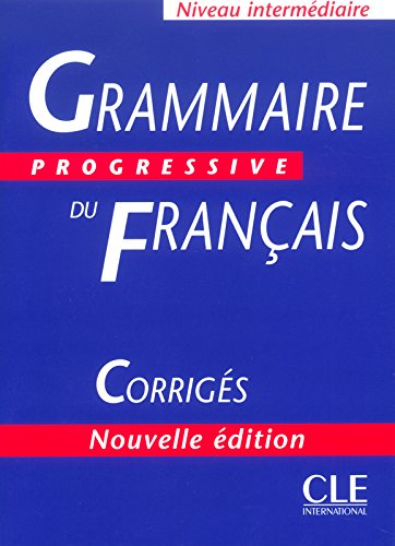 Book Cover Grammaire Progressive Du Francais Corrigés (Answer Key) (French Edition)