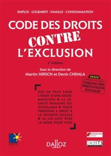 Code des droits contre l'exclusion (French Edition)