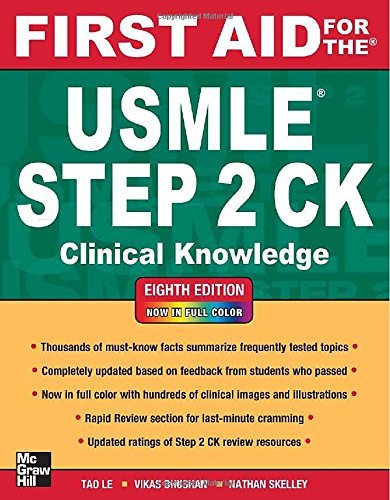 Book Cover First Aid for the USMLE Step 2 CK (First Aid USMLE - Copied Version)