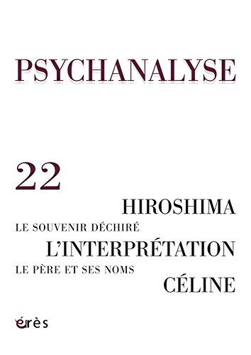 Psychanalyse, NÂ° 22, septembre 201 (French Edition)