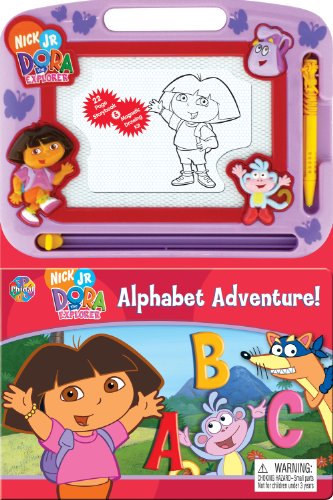 Dora Alphabet Adventure Storybook & Magnetic Drawing Kit(Nickelodeon Learning)