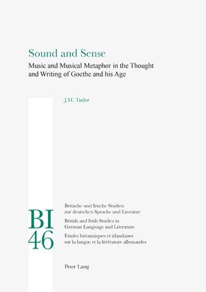 Sound and Sense: Music and Musical Metaphor in the Thought and Writing of Goethe and his Age (Britische Und Irische Studien Zur Deutschen Sprache Und ... and Literature / Etudes Britanniques)