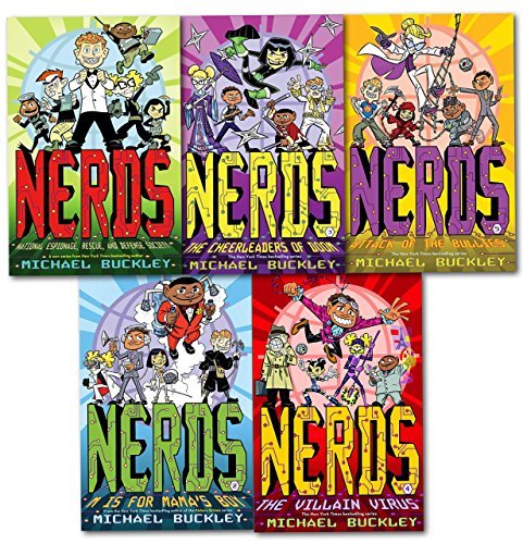 Nerds Series Collection Michael Buckley 5 Books Set (NERDS (National Espionage, Rescue, and Defense Society),M is for Mama's Boy,Attack of the Bullies, The Cheerleaders of Doom, The Villan Virus