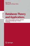 Databases Theory and Applications: 25th Australasian Database Conference, ADC 2014, Brisbane, QLD, Australia, July 14-16, 2014. Proceedings (Lecture ... Applications, incl. Internet/Web, and HCI)