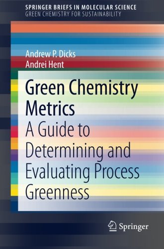 Green Chemistry Metrics: A Guide to Determining and Evaluating  Process Greenness (SpringerBriefs in Molecular Science)