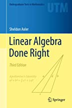 Book Cover Linear Algebra Done Right (Undergraduate Texts in Mathematics)