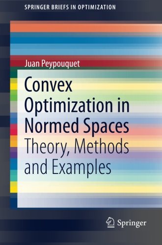 Convex Optimization in Normed Spaces: Theory, Methods and Examples (SpringerBriefs in Optimization)