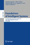 Foundations of Intelligent Systems: 22nd International Symposium, ISMIS 2015, Lyon, France,  October 21-23, 2015, Proceedings (Lecture Notes in Computer Science)