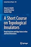 A Short Course on Topological Insulators: Band Structure and Edge States in One and Two Dimensions (Volume 919)
