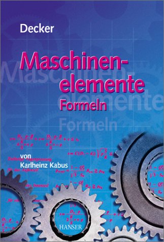 Maschinenelemente. Formeln.
