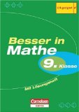 Besser in Mathe. Quadratische Funktionen und Gleichungen ab dem 9. Schuljahr