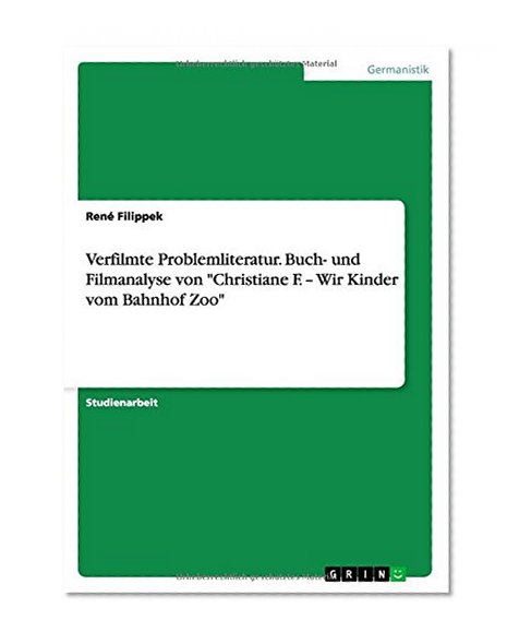 Book Cover Verfilmte Problemliteratur. Buch- Und Filmanalyse Von 