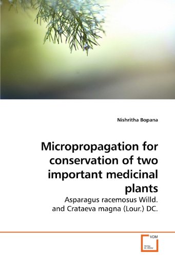 Micropropagation for conservation of two important medicinal plants: Asparagus racemosus Willd. and Crataeva magna (Lour.) DC.