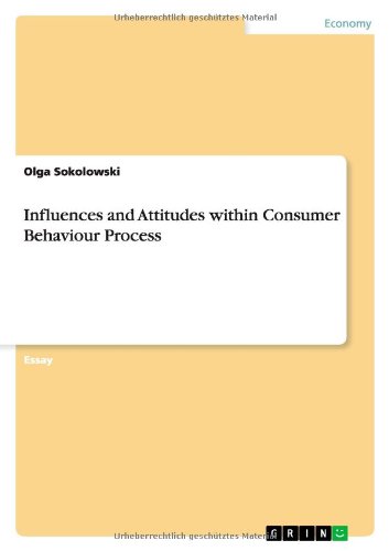 Book Cover Influences and Attitudes Within Consumer Behaviour Process