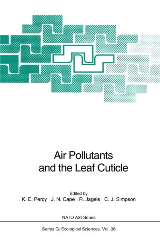 Book Cover Air Pollutants and the Leaf Cuticle (Nato ASI Subseries G:)