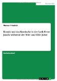 Komik Und Das Komische in Der Lyrik Ernst Jandls Wahrend Der 50er Und 60er Jahre (German Edition)