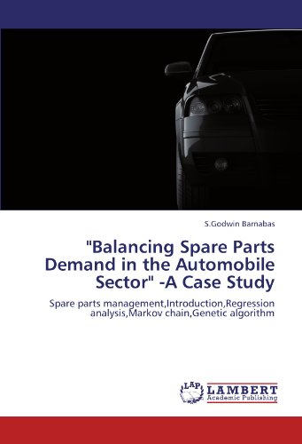 "Balancing Spare Parts Demand in the Automobile Sector" -A Case Study: Spare parts management,Introduction,Regression analysis,Markov chain,Genetic algorithm