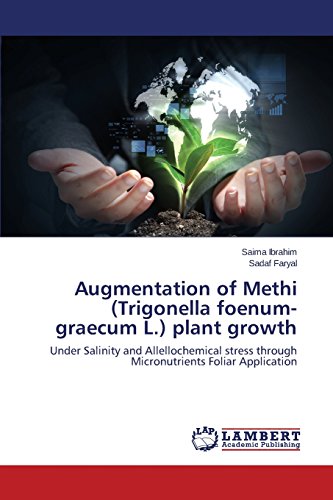 Augmentation of Methi (Trigonella foenum-graecum L.) plant growth: Under Salinity and Allellochemical stress through Micronutrients Foliar Application