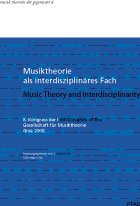 Musiktheorie Als Interdisziplinares Fach: 8. Kongress Der Gesellschaft Fur Musiktheorie, Graz 2008 = Music Theory and Interdisciplinarity: 8th Congress of the Gesellschaft Fur Musiktheorie, Graz 2008 (Musik.theorien der Gegenwart; Bd. 4)