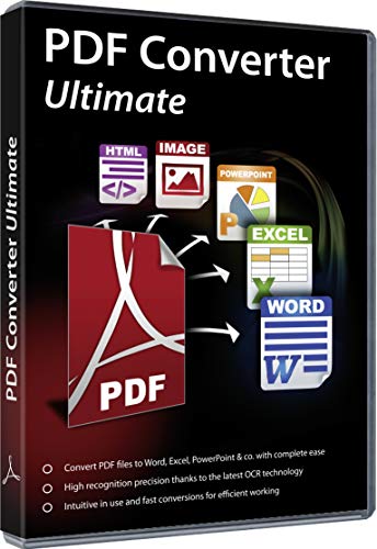 Book Cover PDF Converter Ultimate - Convert PDF files to Word, Excel, PowerPoint and others - file conversion software with OCR recognition for Windows 11 / 10 / 8.1 / 8 / 7