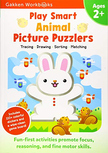 Book Cover Play Smart Animal Picture Puzzlers Age 2+, Volume 10: At-Home Activity Workbook