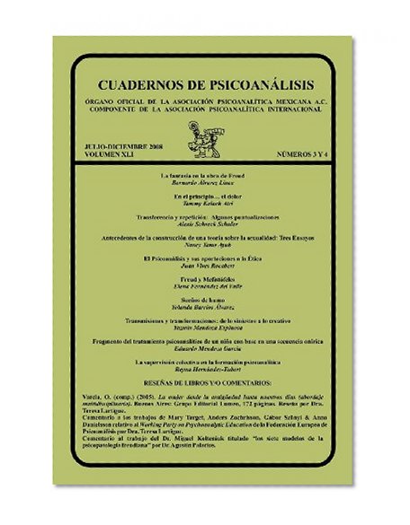 CUADERNOS DE PSICOANÃLISIS, Volumen XL, nums. 3-4, julio-diciembre de 2008 (Spanish Edition)