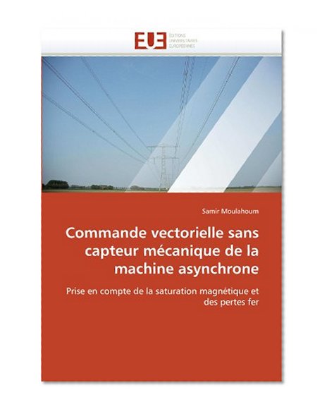 Commande vectorielle sans capteur mÃ©canique de la machine asynchrone: Prise en compte de la saturation magnÃ©tique et des pertes fer (French Edition)